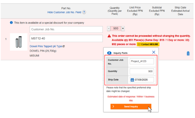 Auto Part Number Check in real time